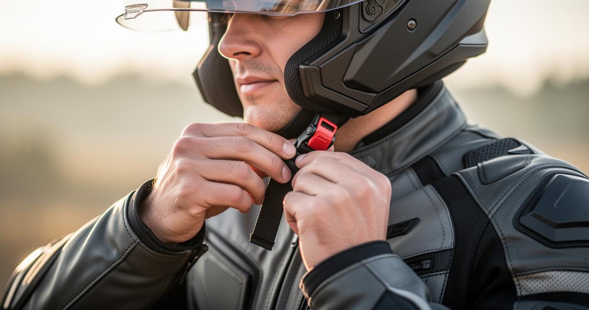 Comment attacher correctement un casque de moto pour éviter les blessures en cas de chute : vérifications essentielles
